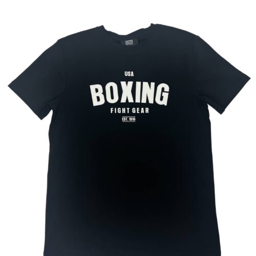 1916 Fight Gear Premium Boxing Shirt Black/White