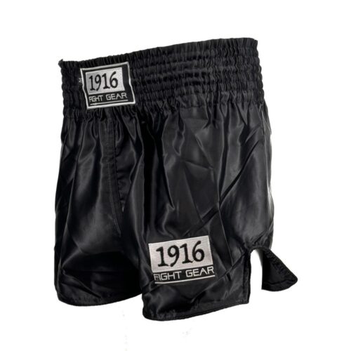 1916 Fight Gear Kickboksbroek Classic 2.0 Zwart/Wit