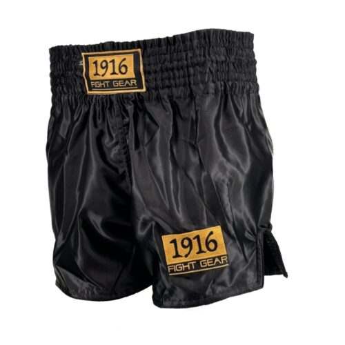 1916 Fight Gear Kickboksbroek Classic 2.0 Zwart/Goud