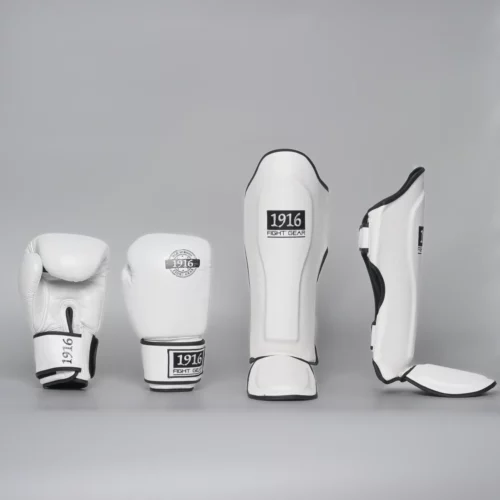 1916 fight gear kickboks set old school pro white