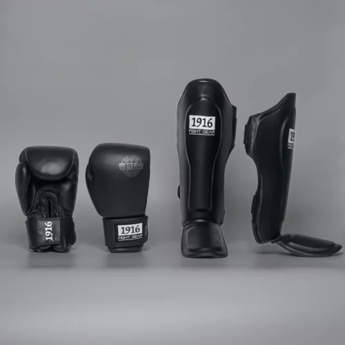 1916 fight gear kickboks set old school pro black